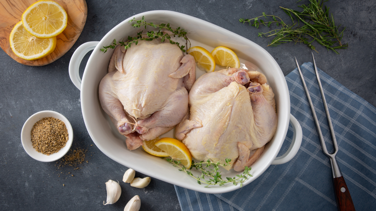 how to clean Cornish hens