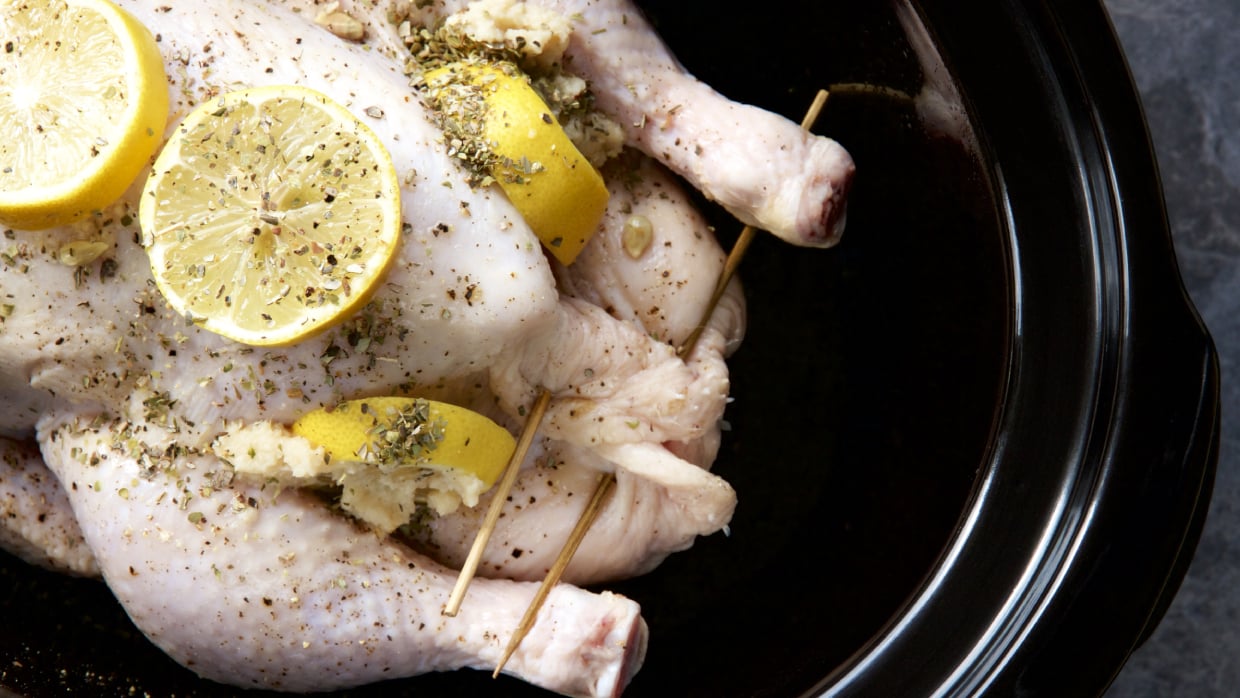 Cornish hens in the crock-pot