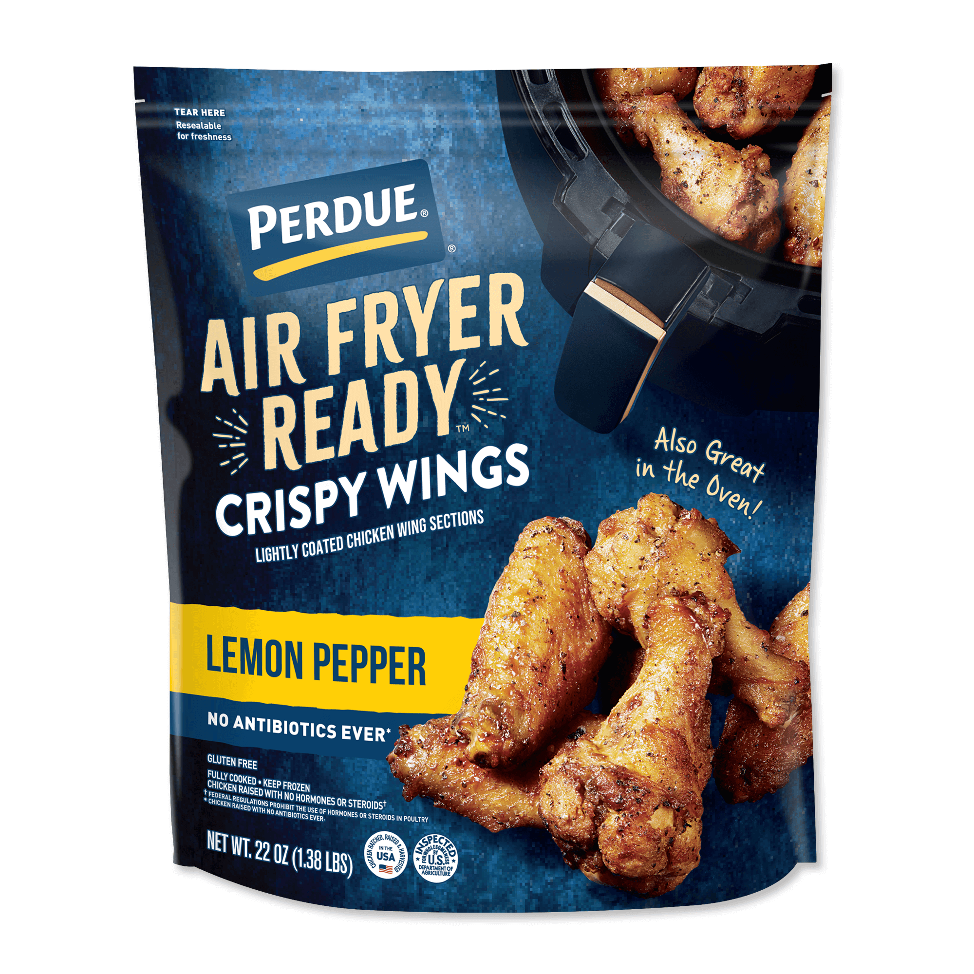 Air Fryer Buffalo Lemon Pepper Wings - I Am Homesteader